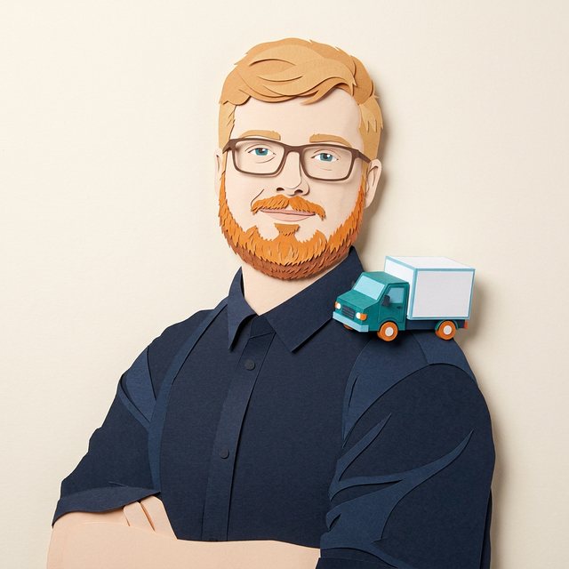 Papieren portret van Julian Feenstra